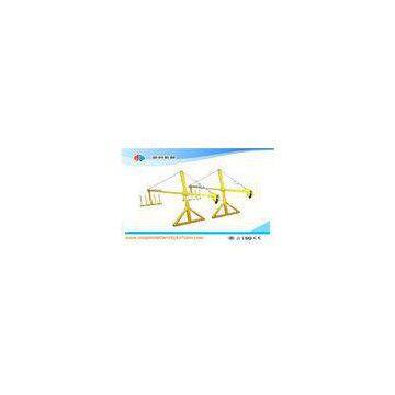 Yellow / Orange Exterior Wall Cradle Scaffolding Suspended Gondola ZLP1000 1000kg 2.2KW