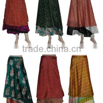 Women's Silk Wrap Skirt