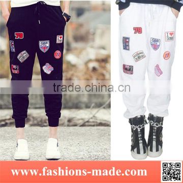 Girls Fancy 2 Colors Medal Harem Pants