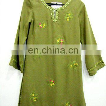 Children Embroideried Abaya, kids Robe, little pajama