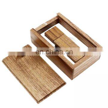 Top qualilty usb 2.0 driver wood usb 2.0 with box flat usb memory stick for sale