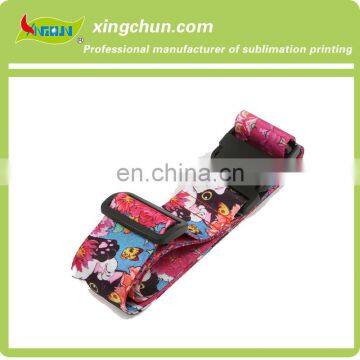 Fashion Polyester Sublimation Luggage Strap for Flight Travel Colorful Design