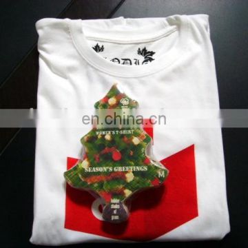 2014 cheap Custom special shape Compressed cotton T-Shirt