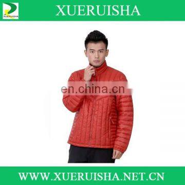 mens winter fashion garment jacket with down fill