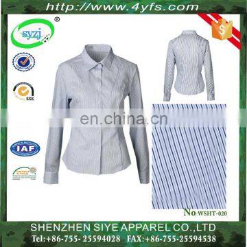 Hot Selling Classic Simply Design Fat Ladies Office Wear Ladies Blouse / Women Shirt