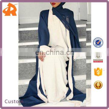 New Style Fashionable OEM Muslim Kimono Abaya Party Dress front open abaya models dubai Women Long Kaftan