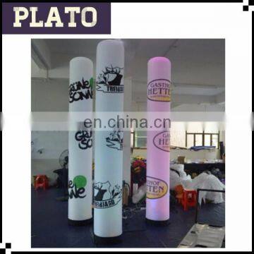 Advertising inflatable led column for sale/outdoor inflatable lighted column for attraction