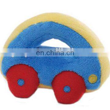 Eco-friendly materails OEM kids toy car shape baby rattle toys