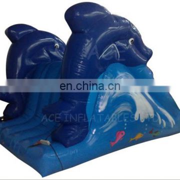 inflatable dolphin sealed water slide