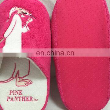 New pink panther plush slipper