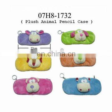 Lovely plush Animal pencil bags,Plush pencil cartoon bag!