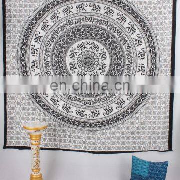 Indian Mandala Hippie Wall Hanging, Indian Bohemian Tapestry, Gypsy Bed Cover, Wall Hanging,Queen Bed Sheet