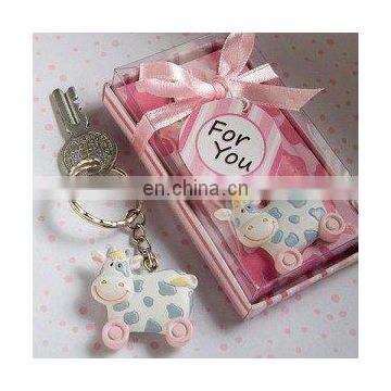 Pink Toy Cow Key Chains