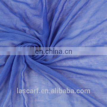 Blue Viscose Long Scarf for Women photo-3