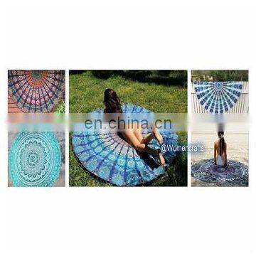 Mandala Round Roundie Beach Throw Tapestry tablecloth Beach Towel throw cotton 72''