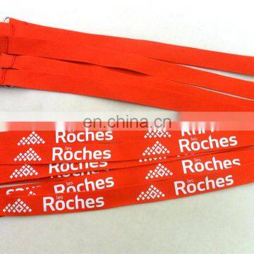 Hot sale printed your own logo breakaway silk-screen neck lanyard with sample free