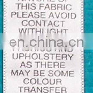 Wholesale Printed Satin Smooth Care Labels for Garment photo-2
