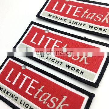 Custom Car Hood Emblems/Emblems for Clothes/cheap Woven Patch photo-4