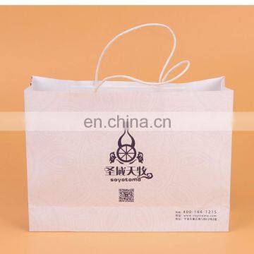 Recycled custom shopping pack paper bag with printing logo