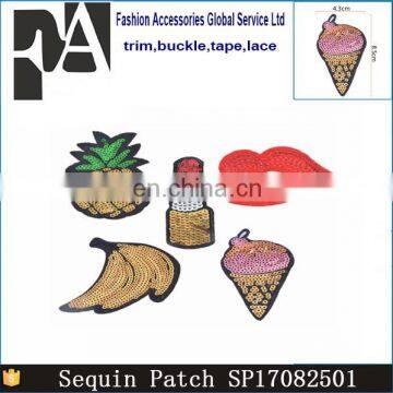Fashion Ice Cream Banana Lip Sequins Patches For Kids photo-6