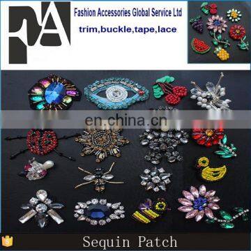 Hot Selling Good Quality Mixed Fruit Flower Animal Sequin Patches for Clothing Motif