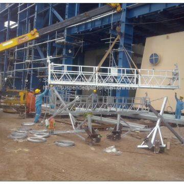 Indonesia 2 Meters Aluminium Temporary Gondola for Building Maintenance photo-3
