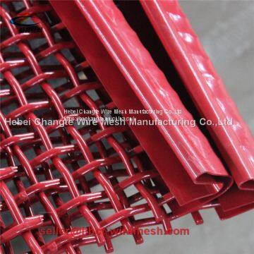 Red 65mn Woven Crimped Metal Screen Mesh photo-5