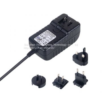 5V switching power adapter, 0.1-2.00A, AC plug changeable