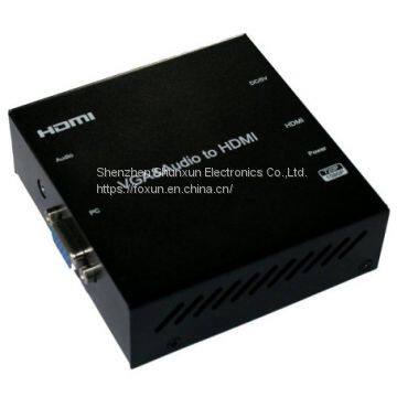 Преобразователь VGA + Аудио в HDMI с функцией увеличения разрешения (720p/1080p)