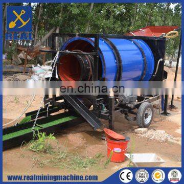 Mini Gold Trommel Wash Plant / Placer Mobile Gold Separate Equipment