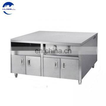 Stainless Steel Center Island Work Bench For Fast Food Restaurant photo-6