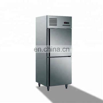 Hotel double door upright deep freezer vertical