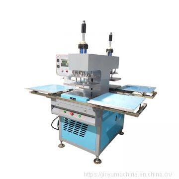 Dual tray microcomputer plc control cloth embossing machine