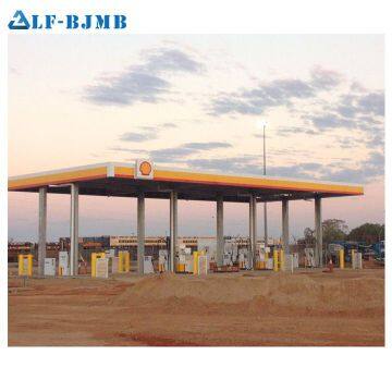 Special Design Anti-Wind Steel Structure Space Frame Gas Petrol Station Canopy photo-4