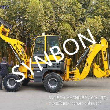 SYNBON New Backhoe Loader Hydraulic Front Shovel Excavator Construction Machinery Wheel Loader Excavator SY746A