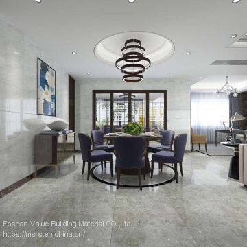 Grey Marble 600x600mm Polished Porcelain Tiles for Living Room photo-4