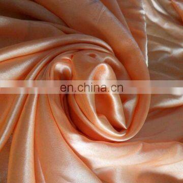 100% Polyester Smooth Feeling 75d*100d Plain Woven Soft Shiny Satin Fabric for Dress photo-2