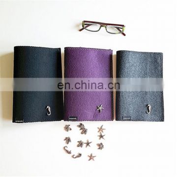 Fashionable design  Students paper notebook simple design felt fabric book cover book sleeve