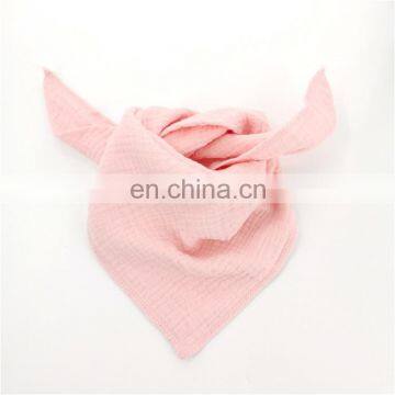 100% Organic Cotton Woven Comfortable Soft Toddle Baby Bibs Wholesale photo-6