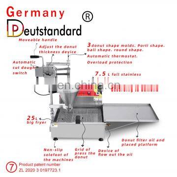 Commercial Automatic Fried Mini Cake Donut Maker With Donut Deep Fryer Machine for Sale photo-5