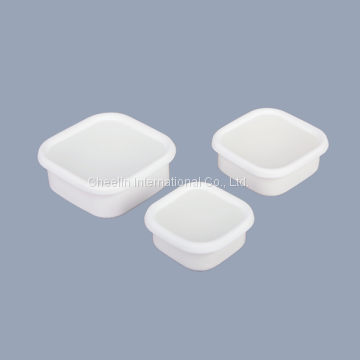 Small Size Enamel Carbon Steel Food Storage