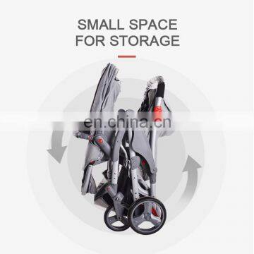 Easy Folding Travel Double Baby Strollers Prams Pushchairs Carriages