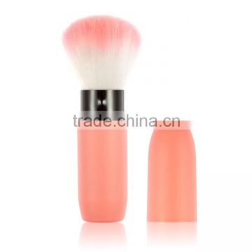 Orange beauty fashion makeup brush holder human hair makeup brush private label makeup brush