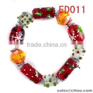 China Online Shopping Green Glass Bead Bracelet photo-2
