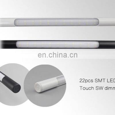 Amazon Sell Adjustable Metal Silicone Gooseneck Led Energy Saving Light Bedside Touch Book Reading Table Lamp With Clamp photo-4