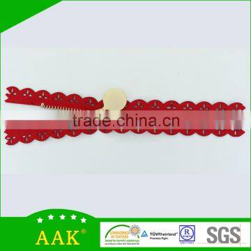 3#Lace tape light gold close end wardrode metal zipper