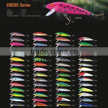 Plastic hard fishing lure