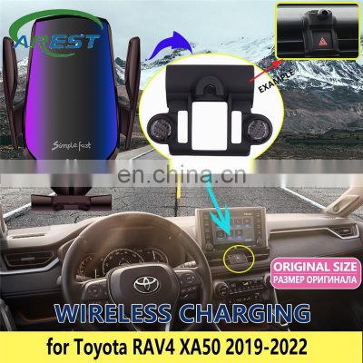 Car Mobile Phone Holder for Toyota RAV4 XA50 RAV 4 2019 2020 GPS Stand Bracket Rotatable Support Accessories for iPhone Samsung