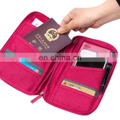 passport storage bag travel functional portable holder document organizer credit card ID cash