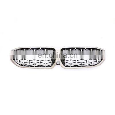 Diamond Style Car Front Grille For BMW New 3 Series G20 G28 2019+ ABS Grill Cerium gray